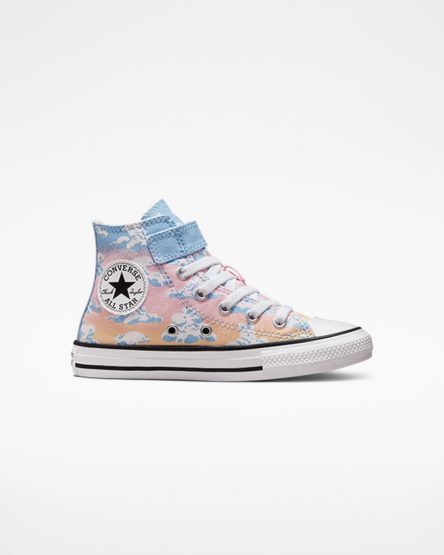 Tenis Converse Chuck Taylor All Star Easy-On Cloud Gazer Cano Alto Menina Azuis Laranja Rosa | PT Y04105T